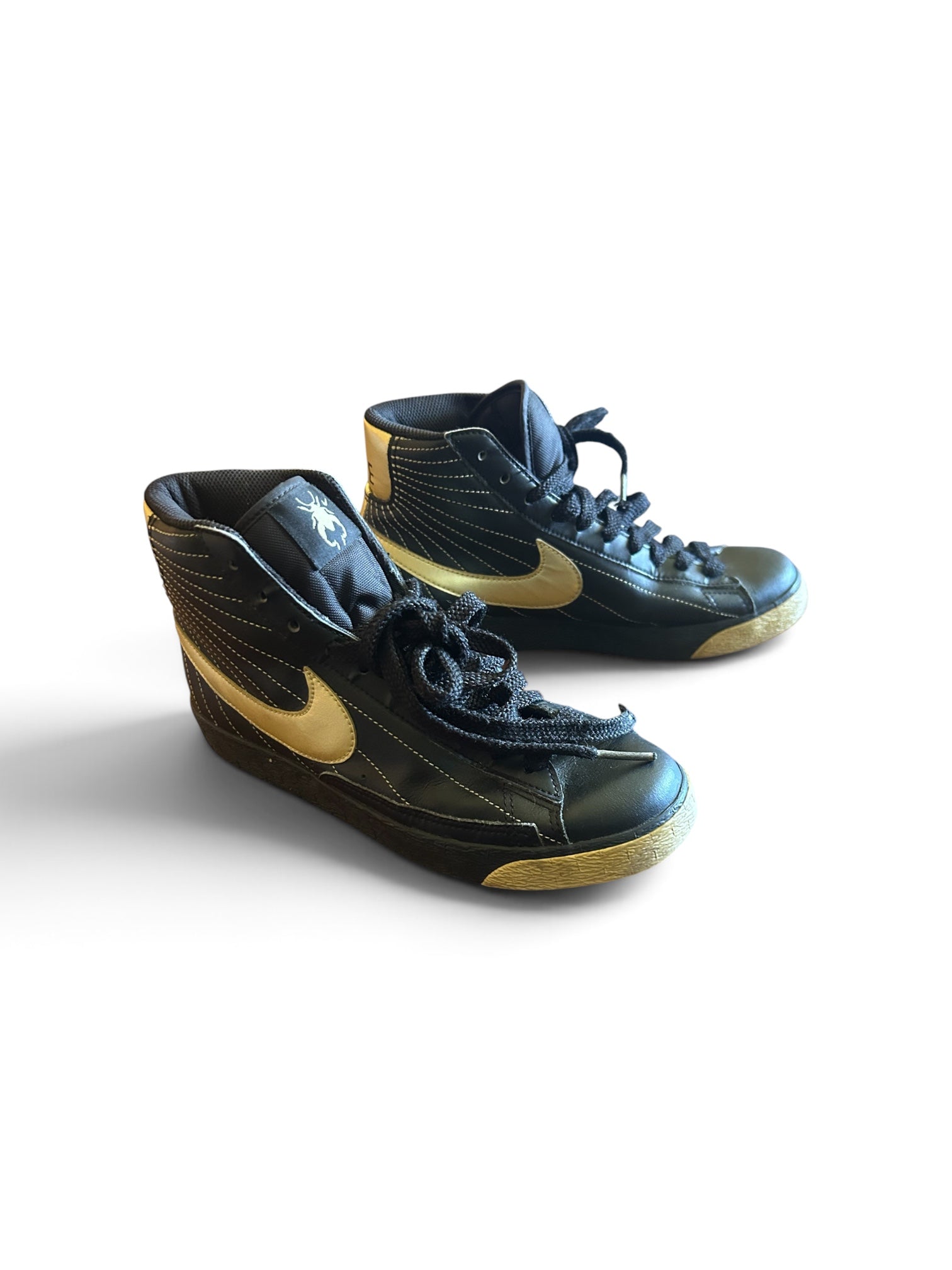 Nike WMNS Blazer High "Black / Metallic Gold" Hercules Beetle Vintage 2009 | Sz 8.5 | Collectible Sneaker