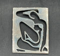Vintage Mexican Sterling Silver Modernist Matisse-Style Brooch – 20.4g