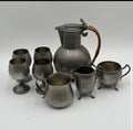 Vintage 8-Piece Pewter Wallace, Norway Pewter, Service- Signed Arne Haugrud