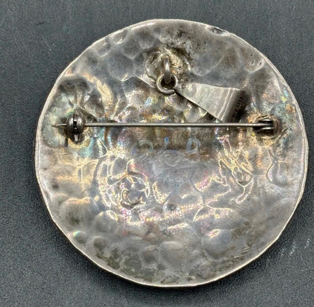 Vintage Peruvian Sterling Silver & Copper Llama Pendant - 27.9g - Peru 925