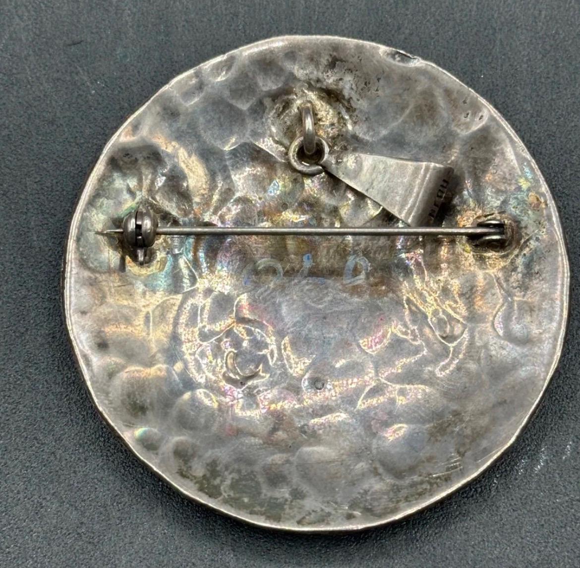 Vintage Peruvian Sterling Silver & Copper Llama Pendant - 27.9g - Peru 925