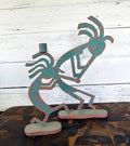 Vintage Kokopelli Metal Candlestick Holder Sculpture Signed 1991 Southwest 15"