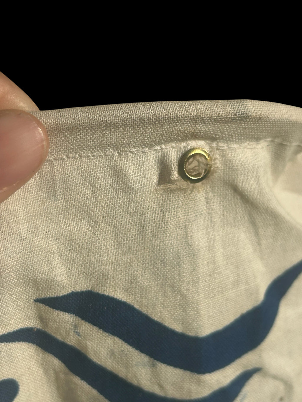 Rare Mid-Century Artisanal Japanese Koinobori Cotton Carp Windsock