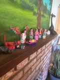 Signed 13pc Rodrigo Melchor Ojeda Oaxacan Nativity Set Vintage Masterpiece