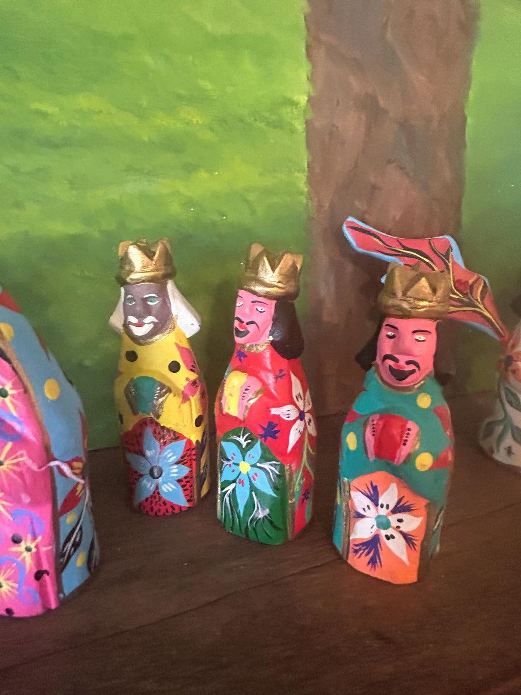 Signed 13pc Rodrigo Melchor Ojeda Oaxacan Nativity Set Vintage Masterpiece