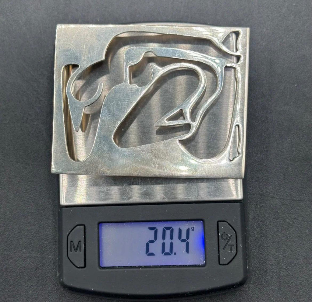 Vintage Mexican Sterling Silver Modernist Matisse-Style Brooch – 20.4g
