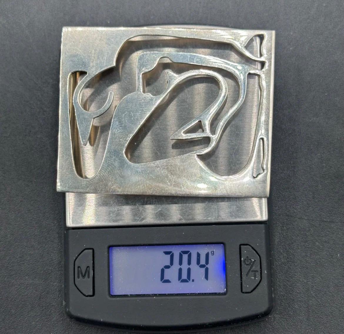 Vintage Mexican Sterling Silver Modernist Matisse-Style Brooch – 20.4g