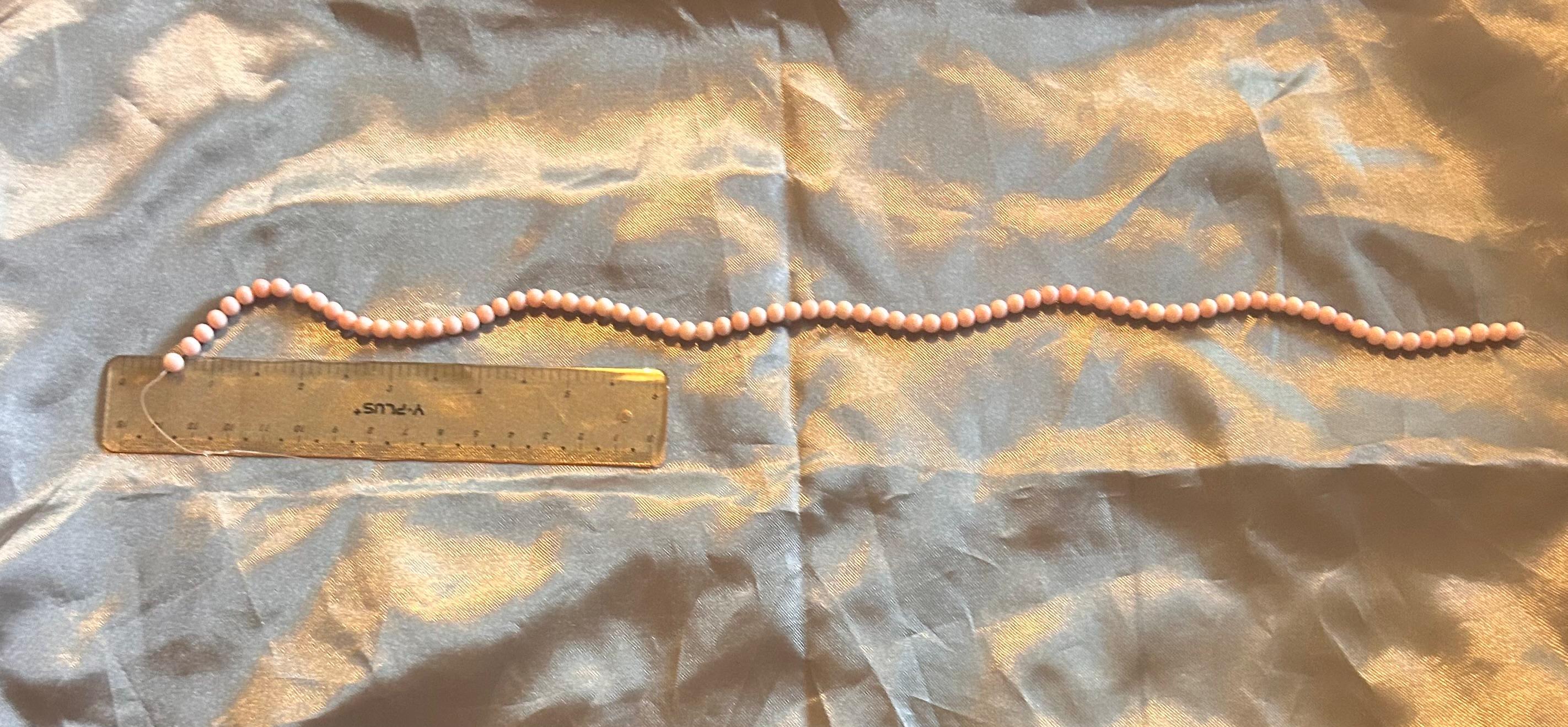 Genuine Vintage "Angel Skin" Coral Loose Strands - 34g Estate Find