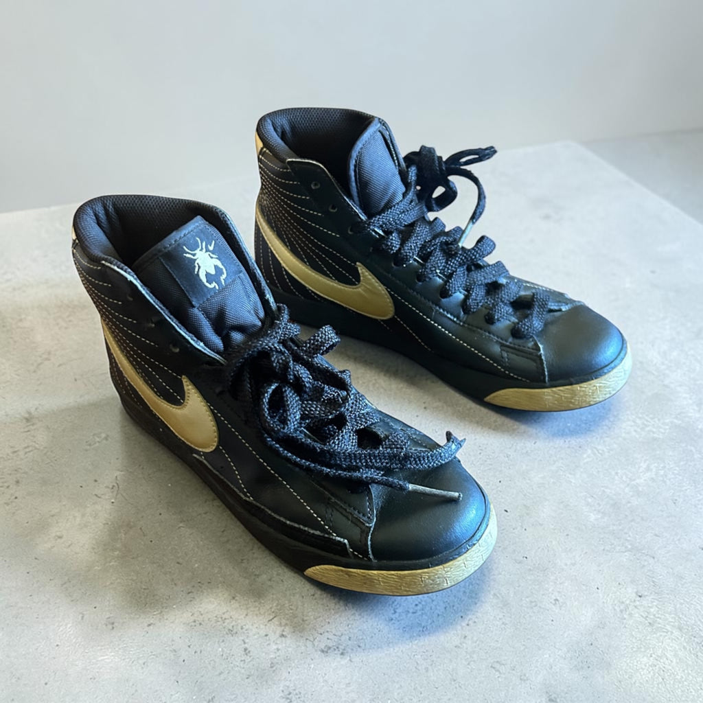 Nike WMNS Blazer High "Black / Metallic Gold" Hercules Beetle Vintage 2009 | Sz 8.5 | Collectible Sneaker