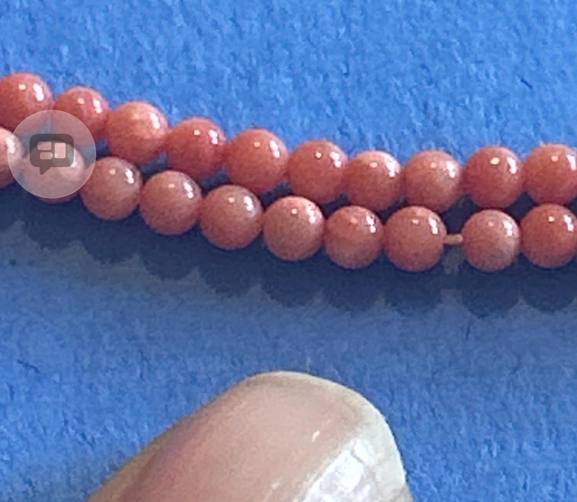 Genuine Vintage "Angel Skin" Coral Loose Strands - 34g Estate Find