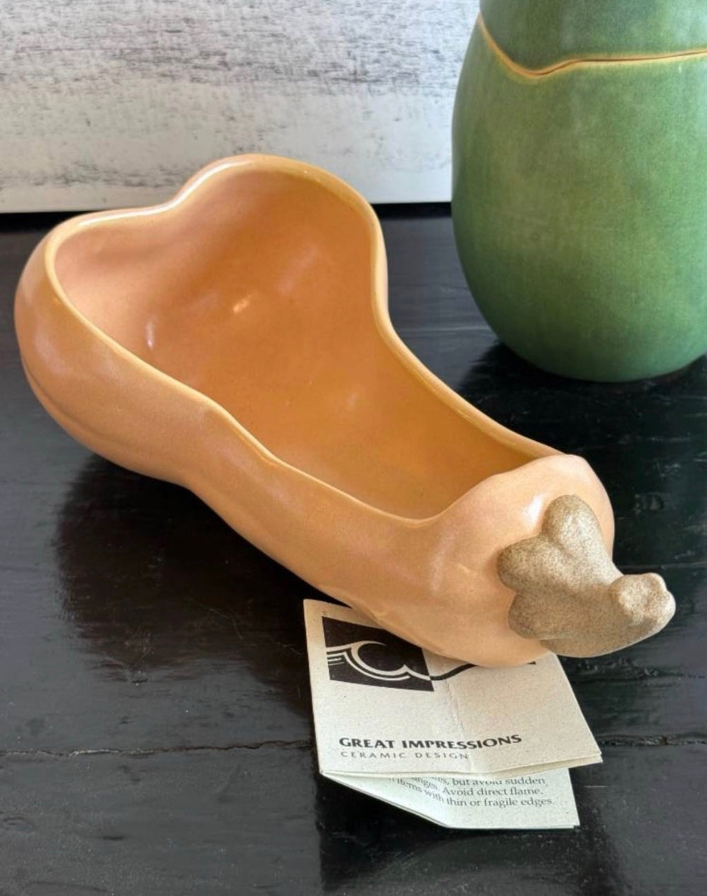Patricia Garrett Great Impressions 3pc Lot Squash Cabbage Vase