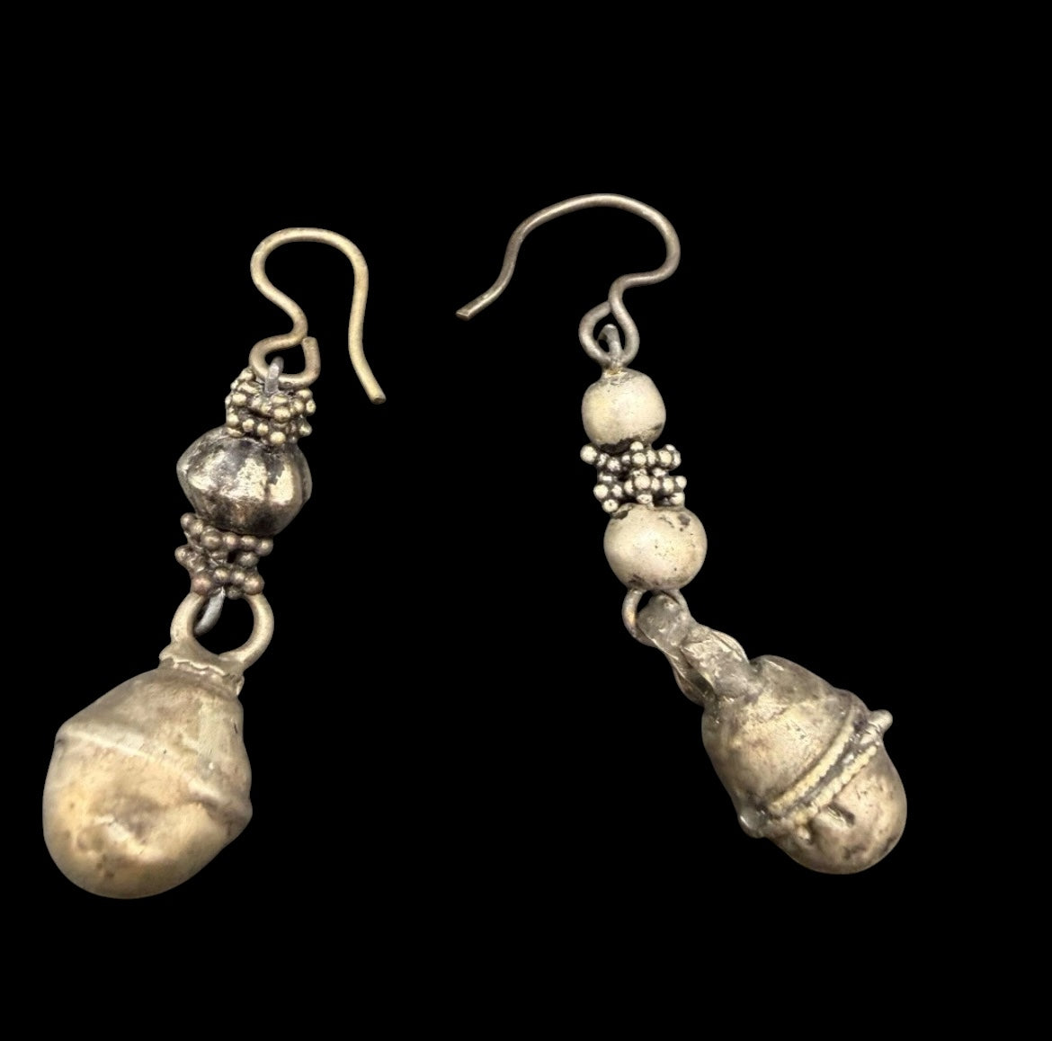 Antique Yemeni Bedouin Silver Hirz Amulet Jewelry Set — World Traveler Estate Find
