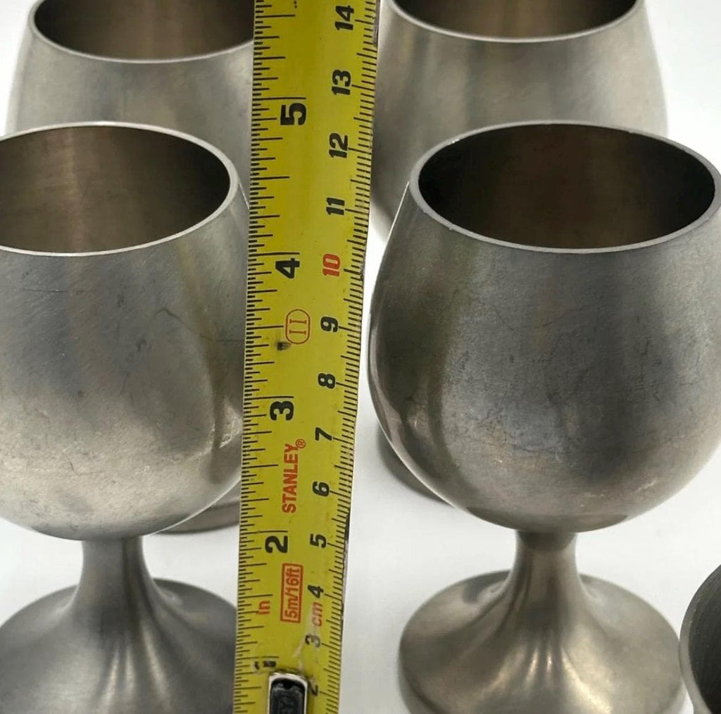 Vintage 8-Piece Pewter Wallace, Norway Pewter, Service- Signed Arne Haugrud