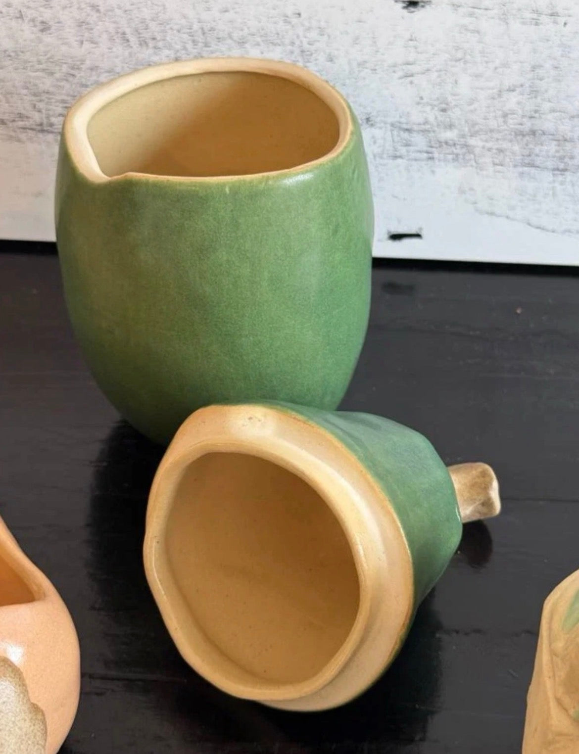 Patricia Garrett Great Impressions 3pc Lot Squash Cabbage Vase