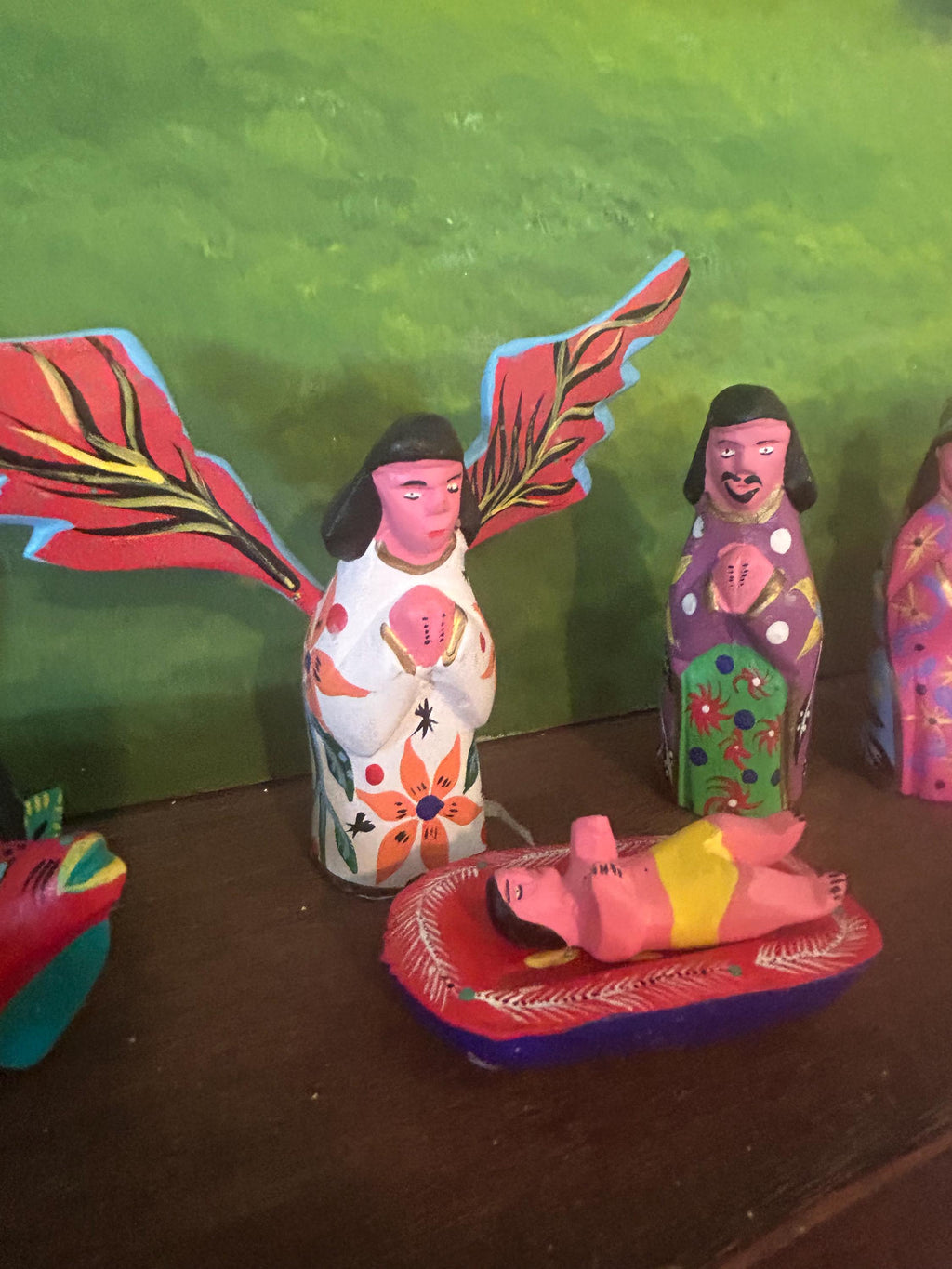 Signed 13pc Rodrigo Melchor Ojeda Oaxacan Nativity Set Vintage Masterpiece