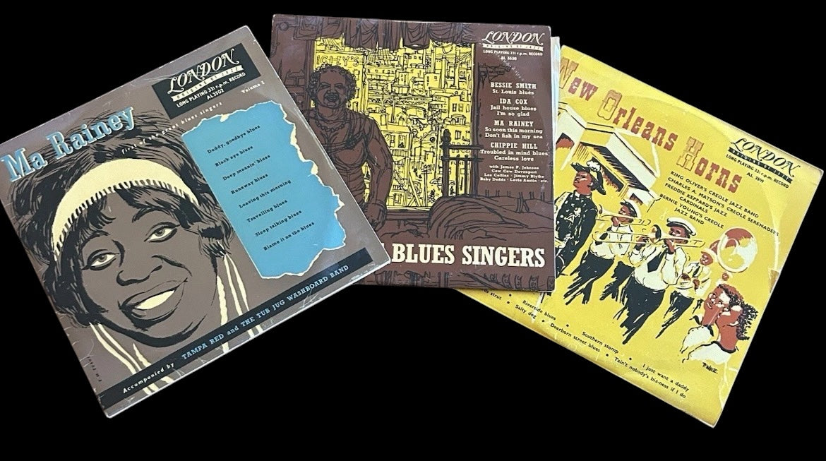 Vintage 10" Vinyl LP 3-Album Bundle Blues & Jazz London Records Estate Find