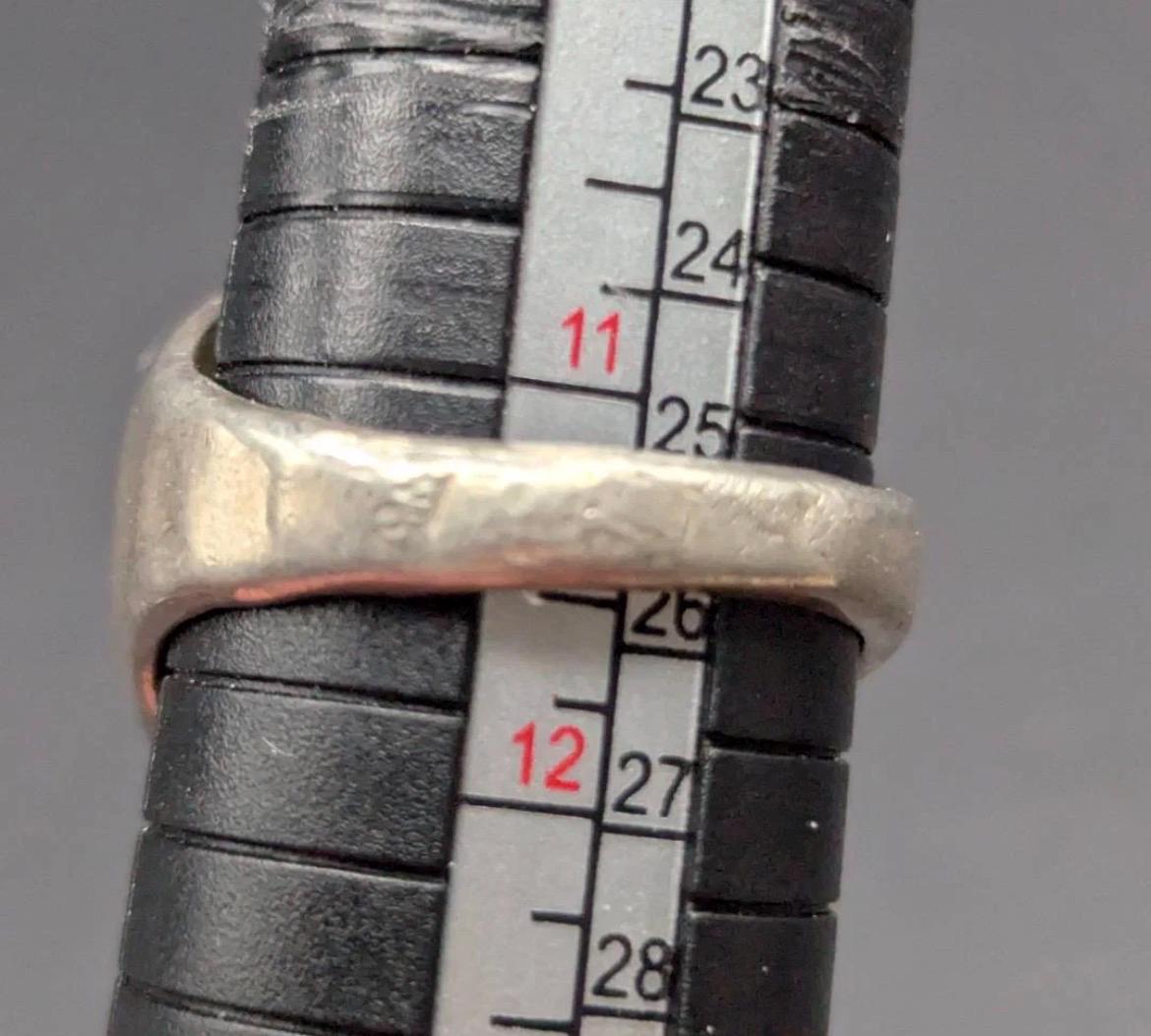Heavy Vintage Old Pawn Men’s Ring - Turquoise & Red Coral - Size 11.5 - 20.76g