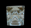 Rudolf Jurnikl "Ice Cube" Art Glass Candle Holder | Sklo Union, Czechoslovakia, 1960s