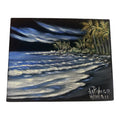 Original John L. De Ponce "Kalapana Kaimu Black Sands" Signed Velvet Painting with COA (10" x 8"