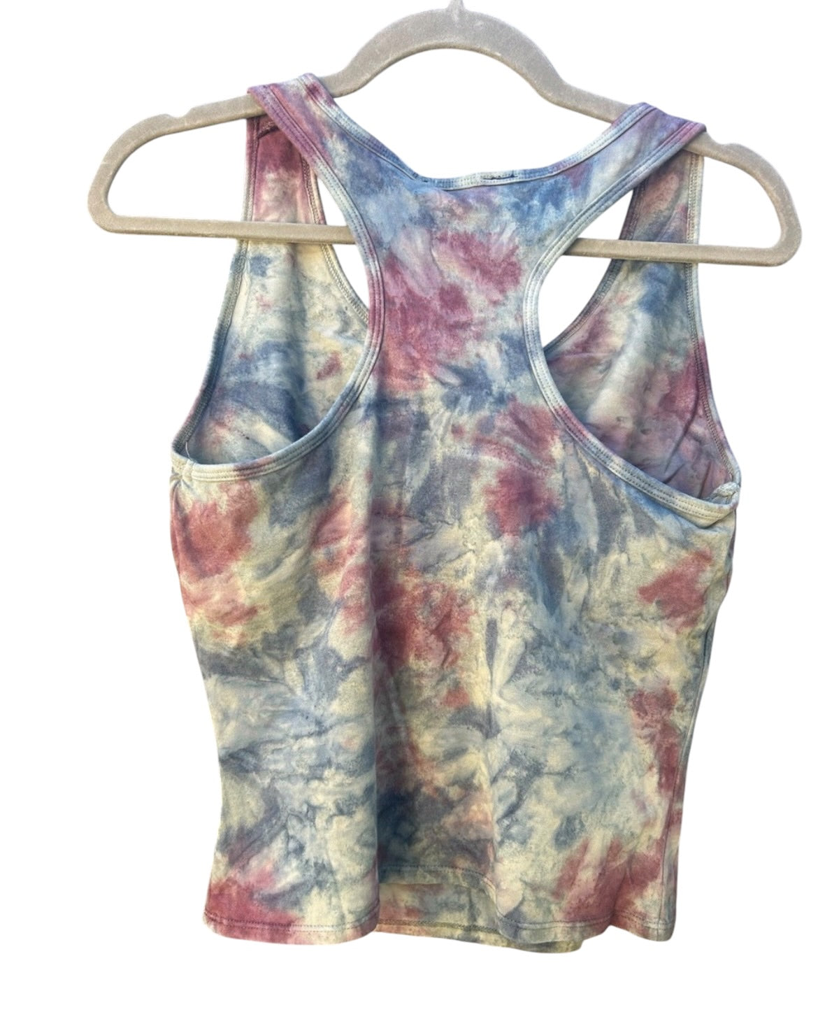 Y2K Tie-Dye Studded Racerback Crop Tank