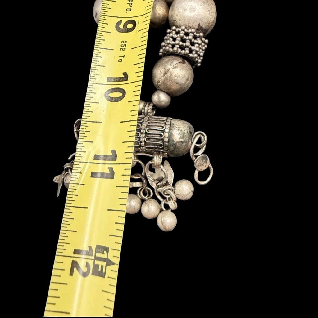 Antique Yemeni Bedouin Silver Hirz Amulet Jewelry Set — World Traveler Estate Find