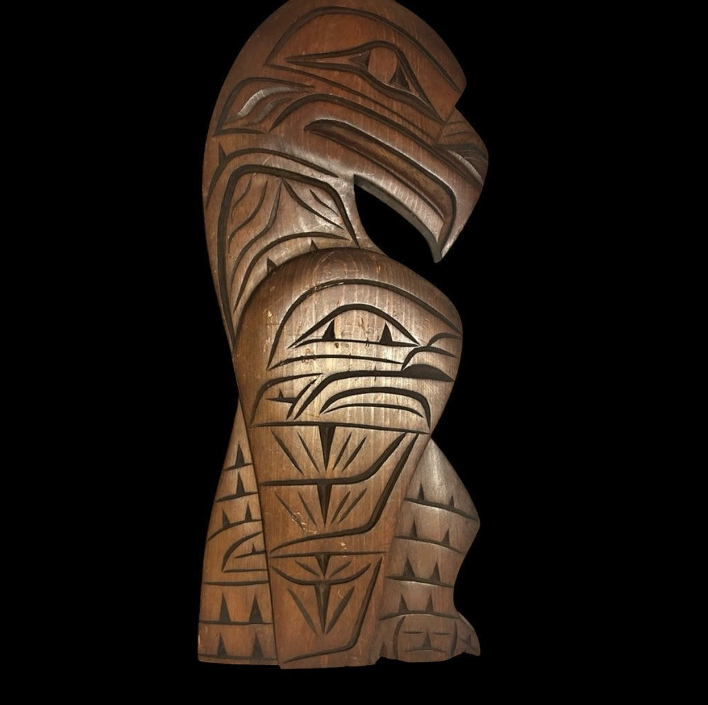 Paul Joseph Indigenous Squamish Carving “Eagle” Signed Circa 1981