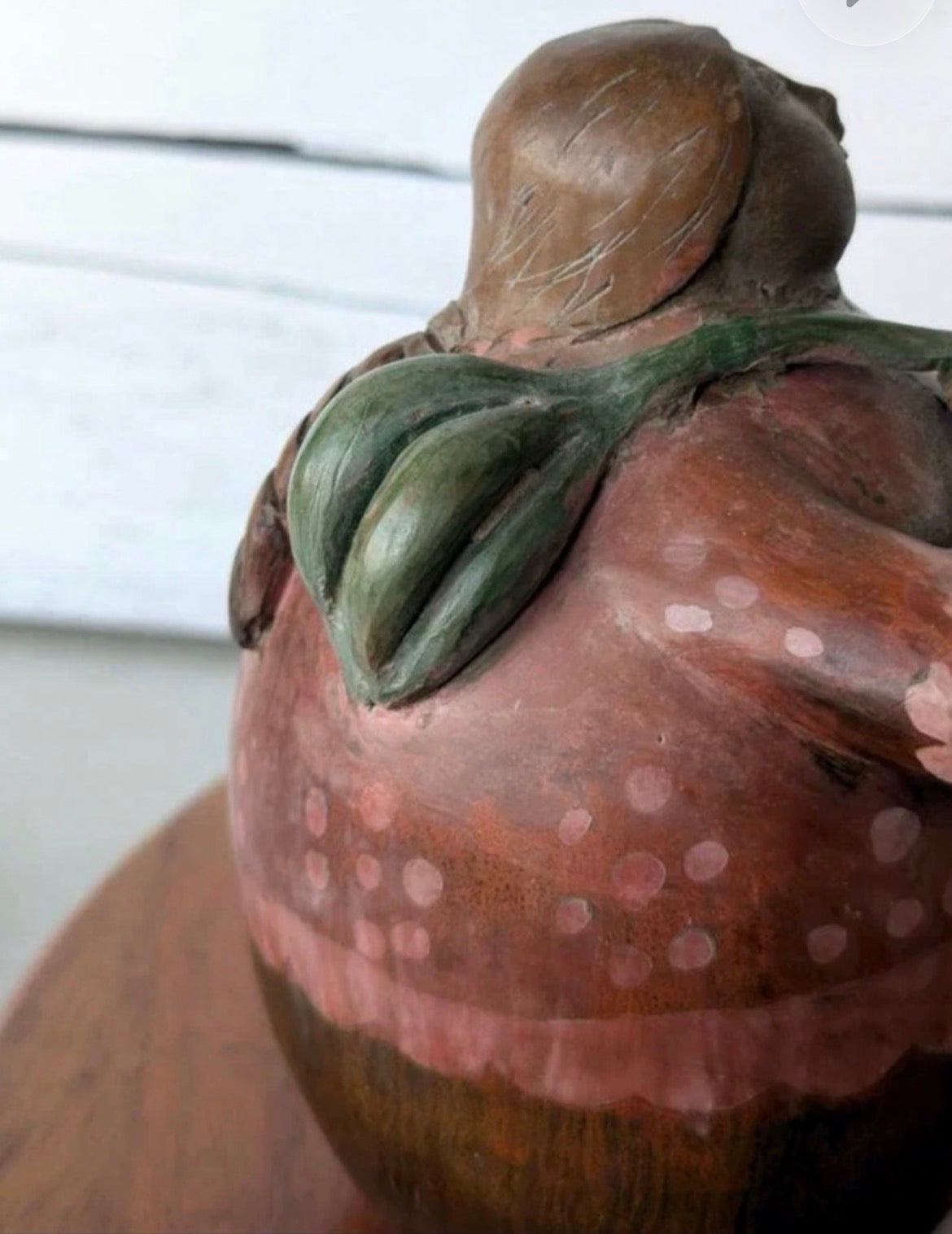 Vintage Chulucanas Peru Figurine - Signed Sebastian Paz - Woman with Bag - 6"