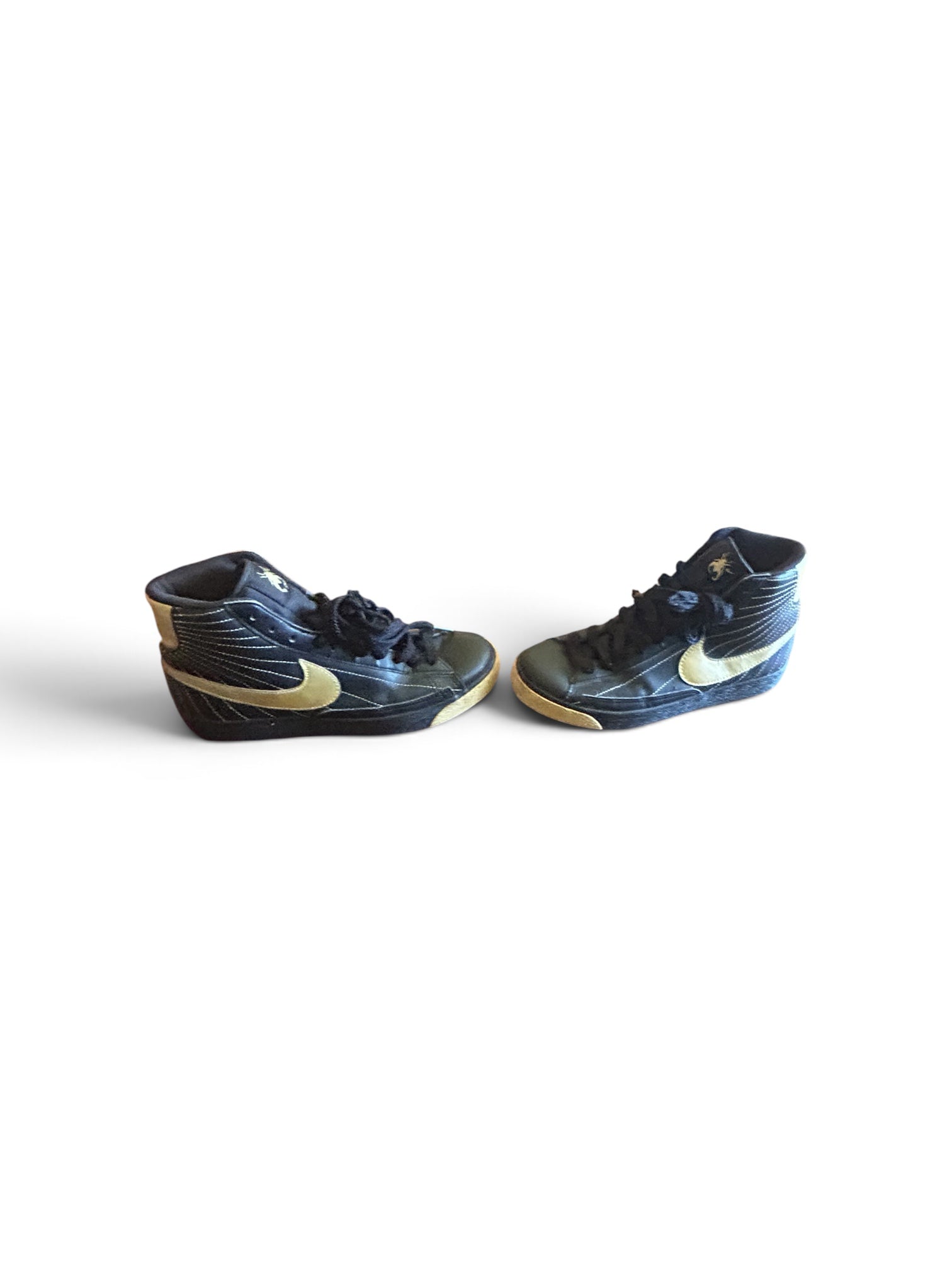 Nike WMNS Blazer High "Black / Metallic Gold" Hercules Beetle Vintage 2009 | Sz 8.5 | Collectible Sneaker
