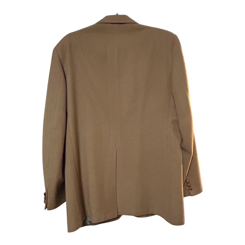 Vintage 1970s Stanley Blacker Men's Camel Hair Blazer Jacket 42R | Leather Knot Buttons