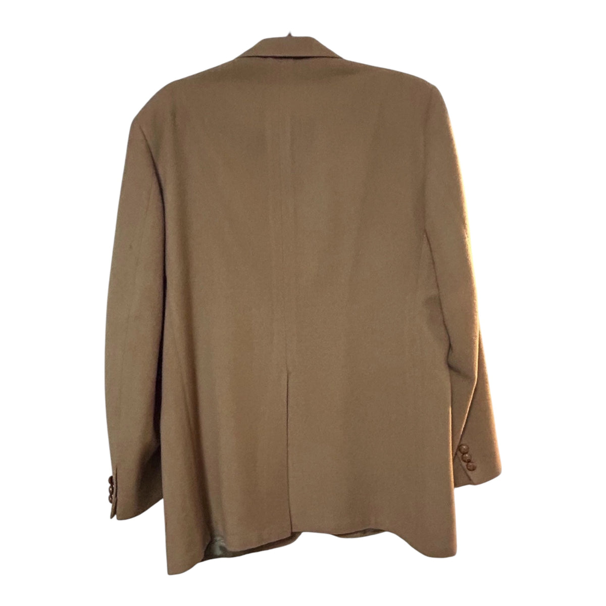Vintage 1970s Stanley Blacker Men's Camel Hair Blazer Jacket 42R | Leather Knot Buttons