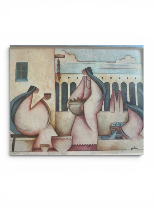 G.E. Mullan "En El Mercado" Signed & Numbered Limited Edition Print — Southwestern Indigenous Art