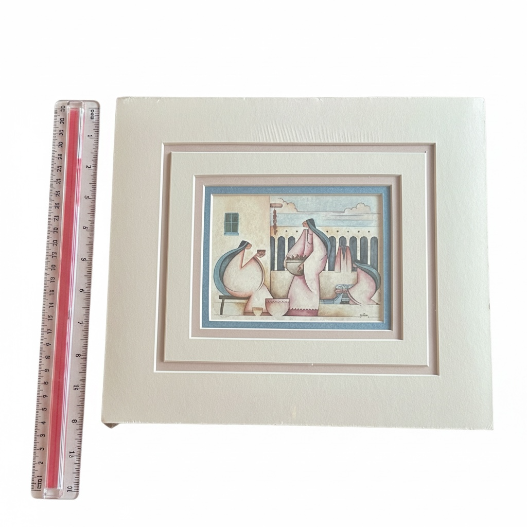 G.E. Mullan "En El Mercado" Signed & Numbered Limited Edition Print — Southwestern Indigenous Art
