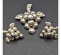 Rare Vintage Mexican Sterling Silver Grape Cluster Jewelry Set – Brooch & Earrings