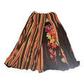 Anu by Natural — Pleated Mixed Media Maxi Skirt
