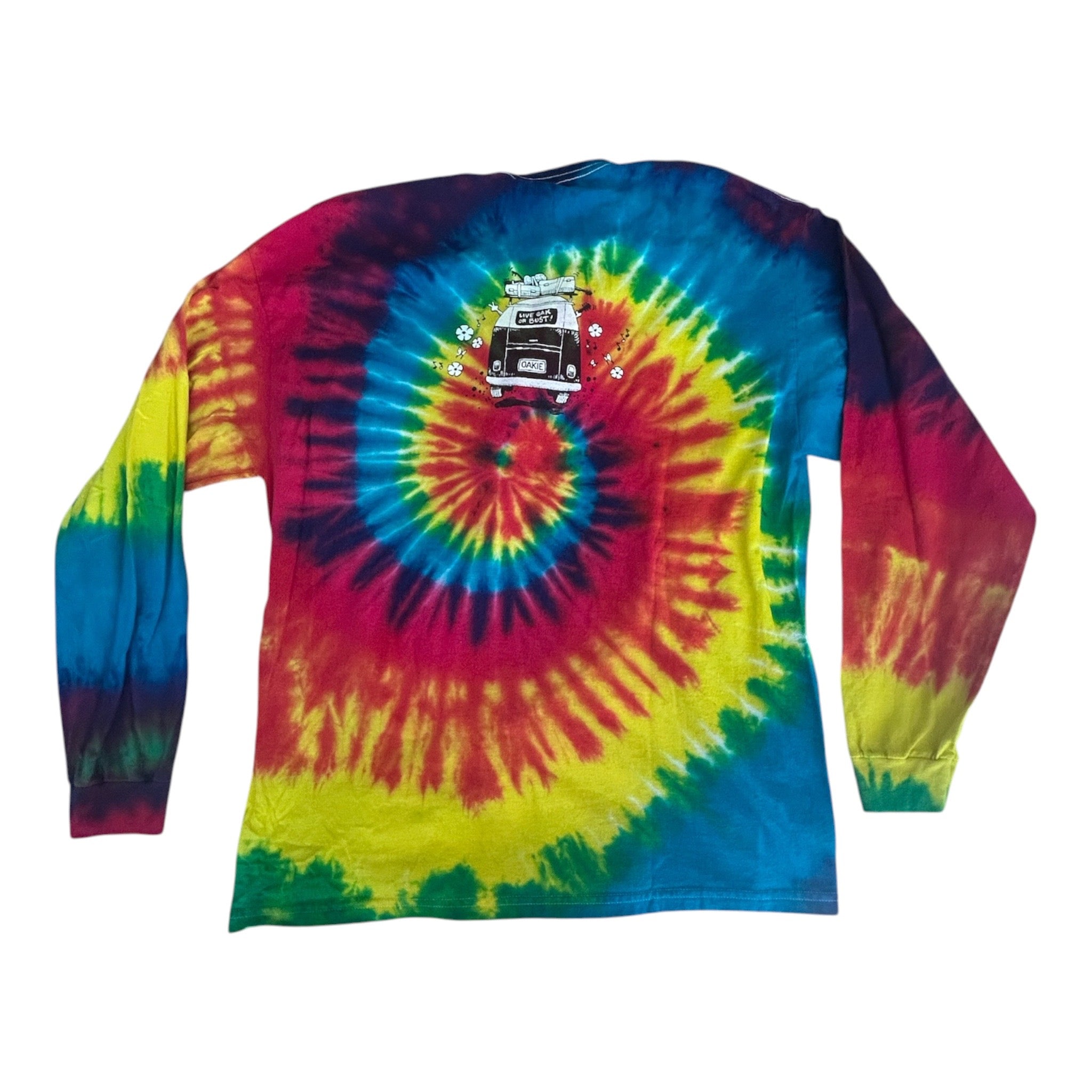 Live Oak Music Festival 2009 — Official Tie-Dye Tee | KCBX Benefit | Like-New