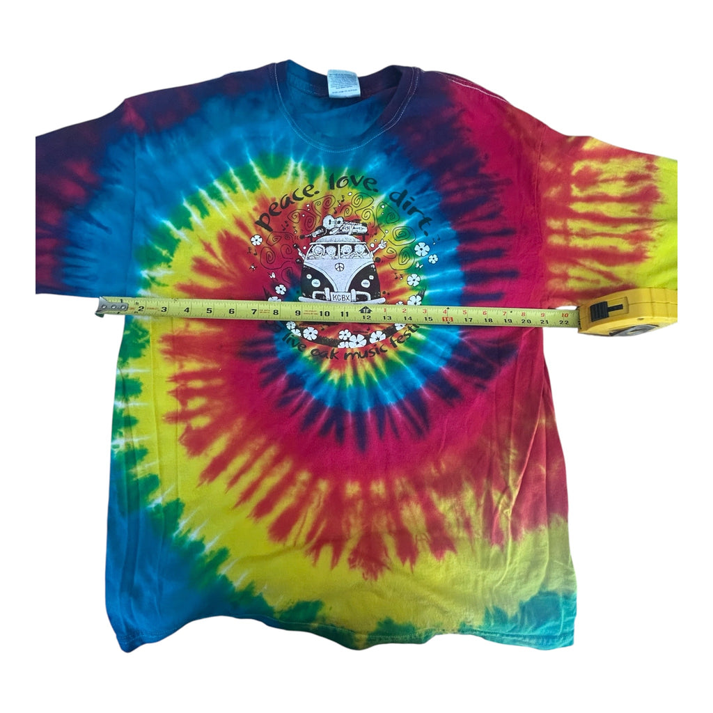 Live Oak Music Festival 2009 — Official Tie-Dye Tee | KCBX Benefit | Like-New