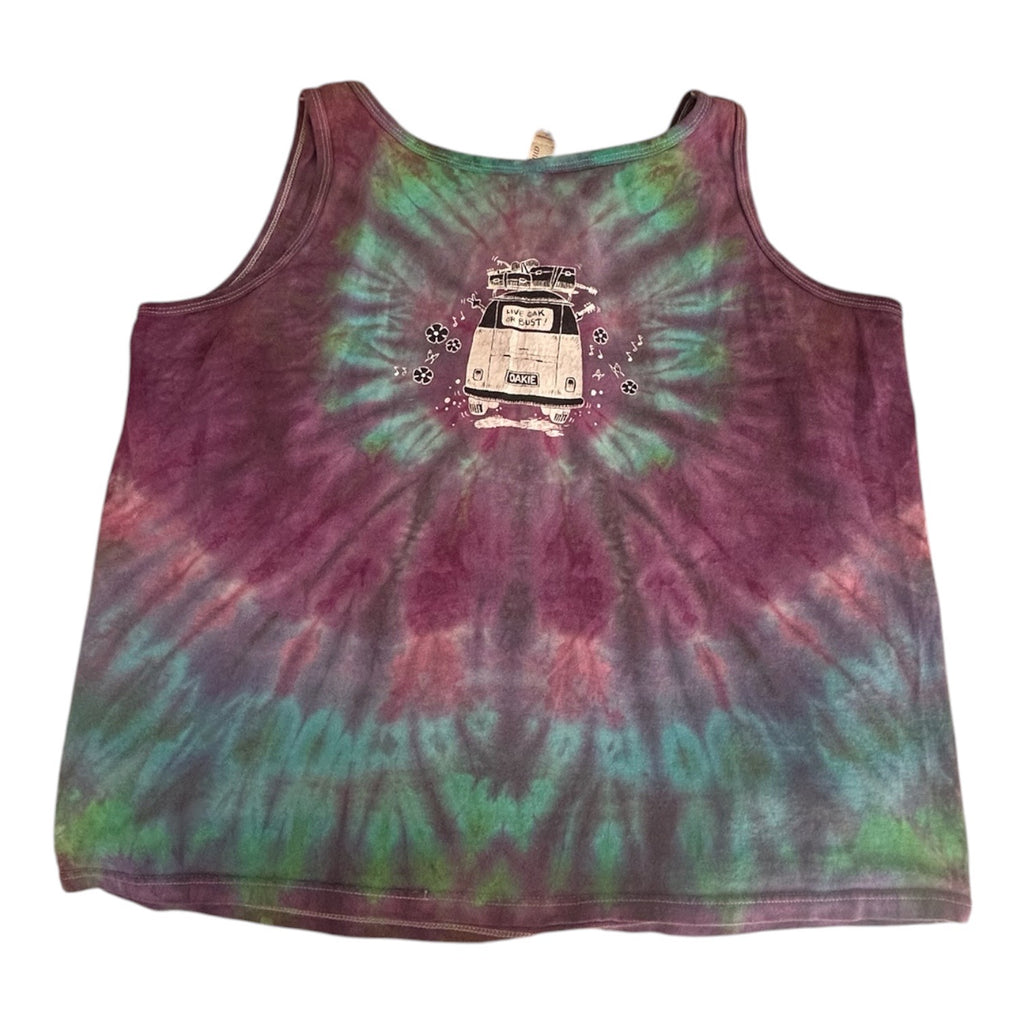 2013 Live Oak Music Festival Tank Top — 25th Anniversary | Double-Sided Tie-Dye | XL