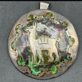 Vintage Peruvian Sterling Silver & Copper Llama Pendant - 27.9g - Peru 925