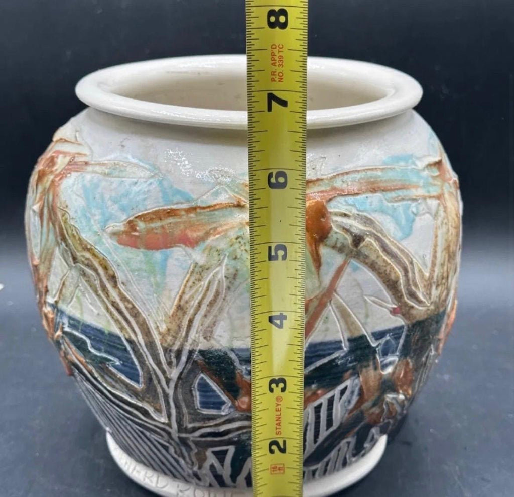 Richard Rowe Unique Vase Signed Studio Art Pottery Ceramic
